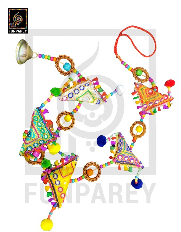 Handmade Antique Triangle Door Chime