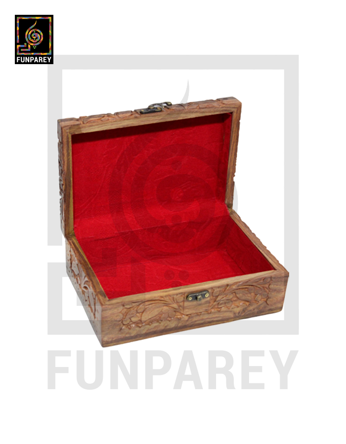 Hand Carved 6/9 Premium Wooden Brimming Jewelry Box