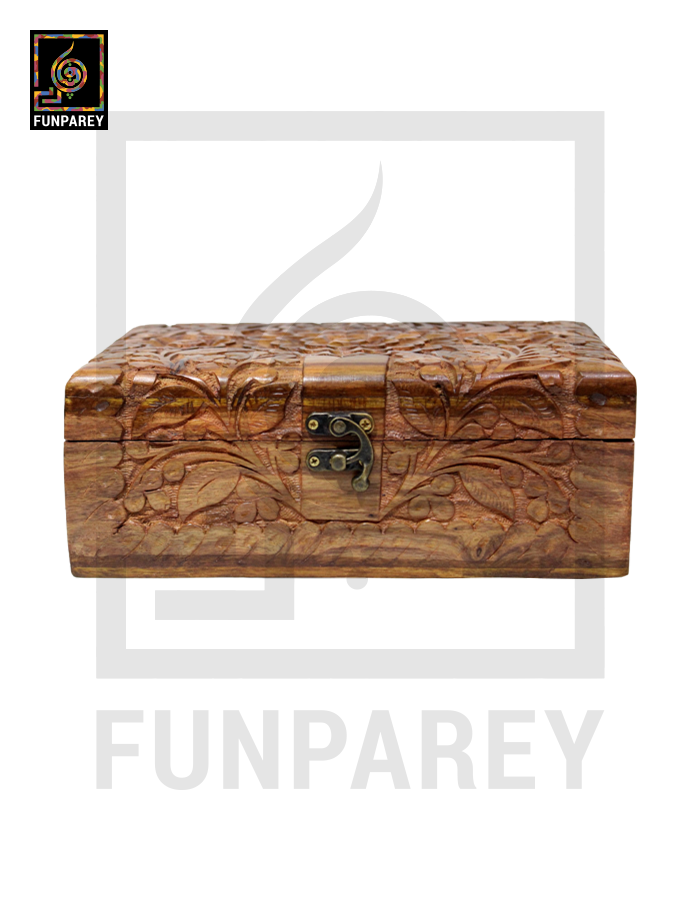 Hand Carved 6/9 Premium Wooden Brimming Jewelry Box
