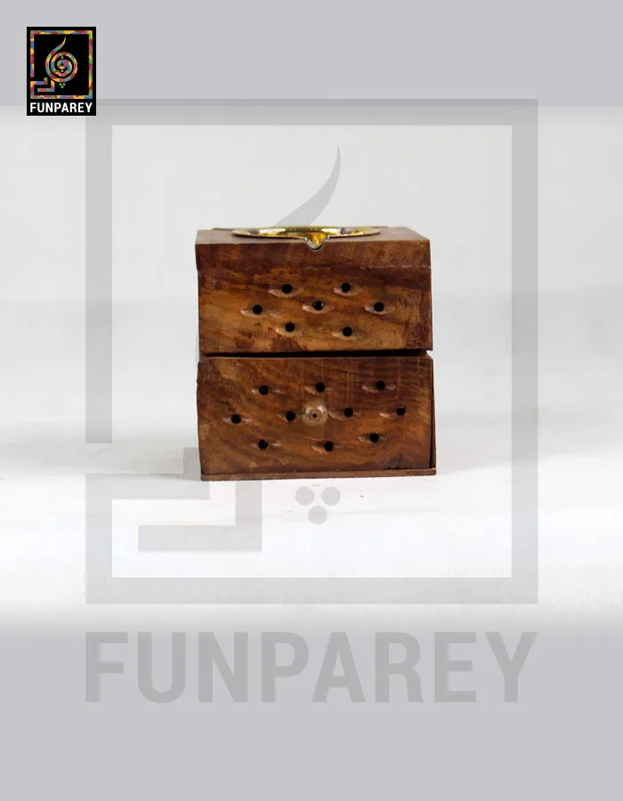 Handmade Wooden Ashtray With Cabinet
