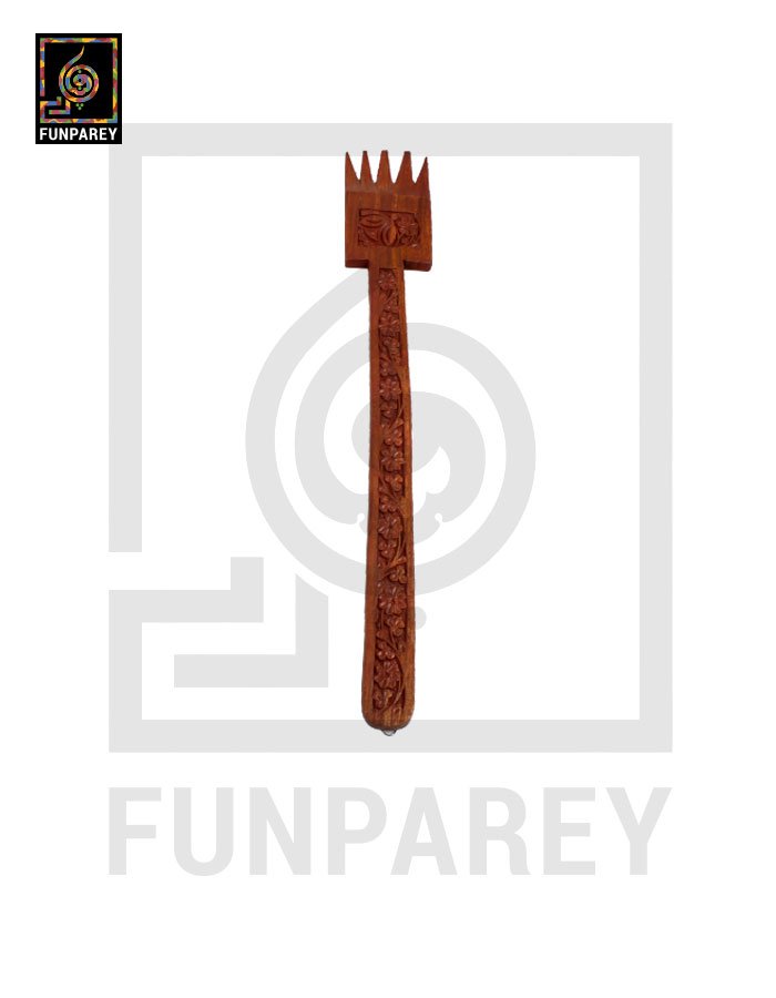 Hand Carved Wooden Decorative Spoon and Fork Wall Hanging 23"