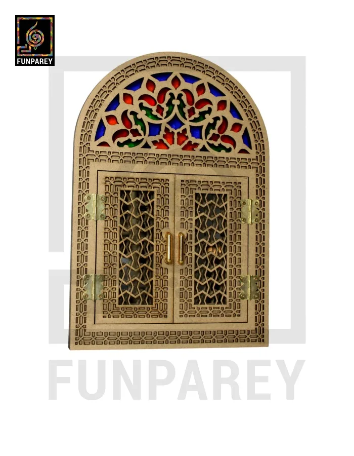 Handmade Decorative Doorway Mirror Bent (Small) 12"