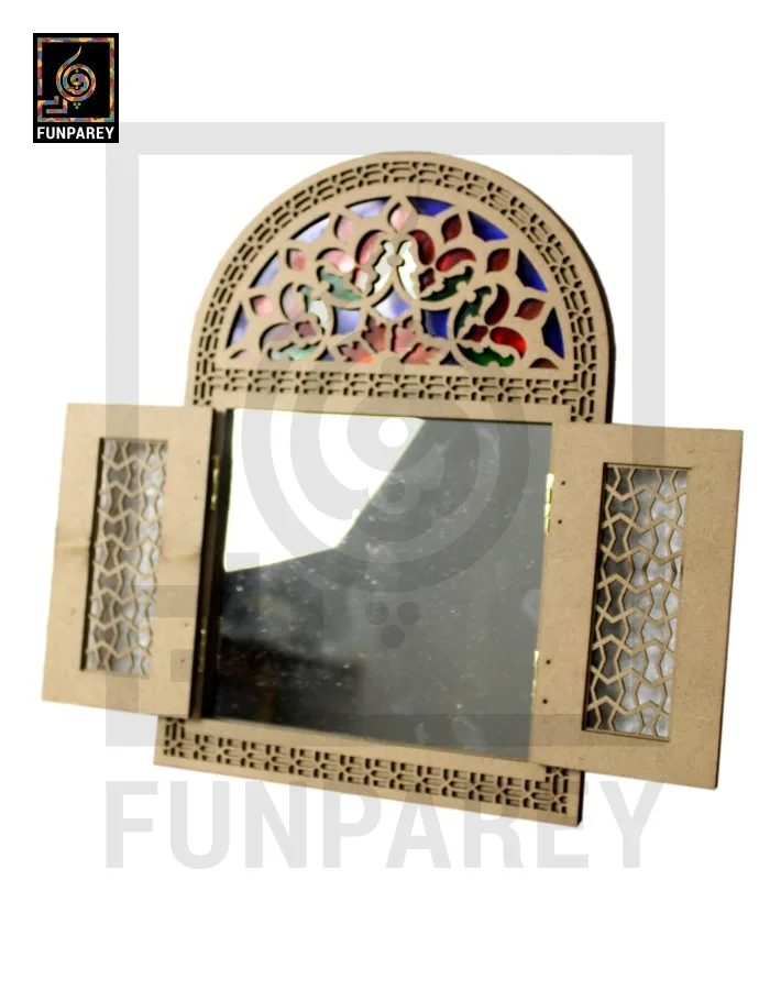 Handmade Decorative Doorway Mirror Bent (Small) 12"