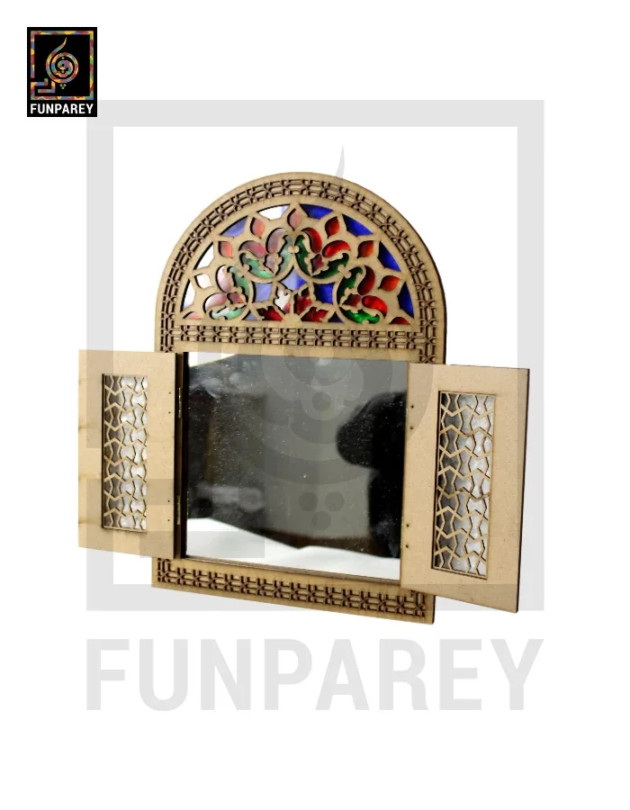 Handmade Decorative Doorway Mirror Bent (Small) 12"