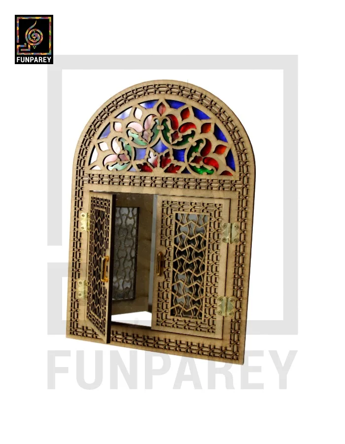 Handmade Decorative Doorway Mirror Bent (Small) 12"