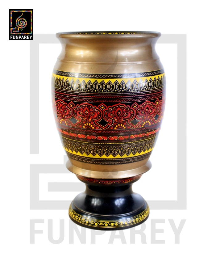 Wooden Planter Vase Naqshi Art