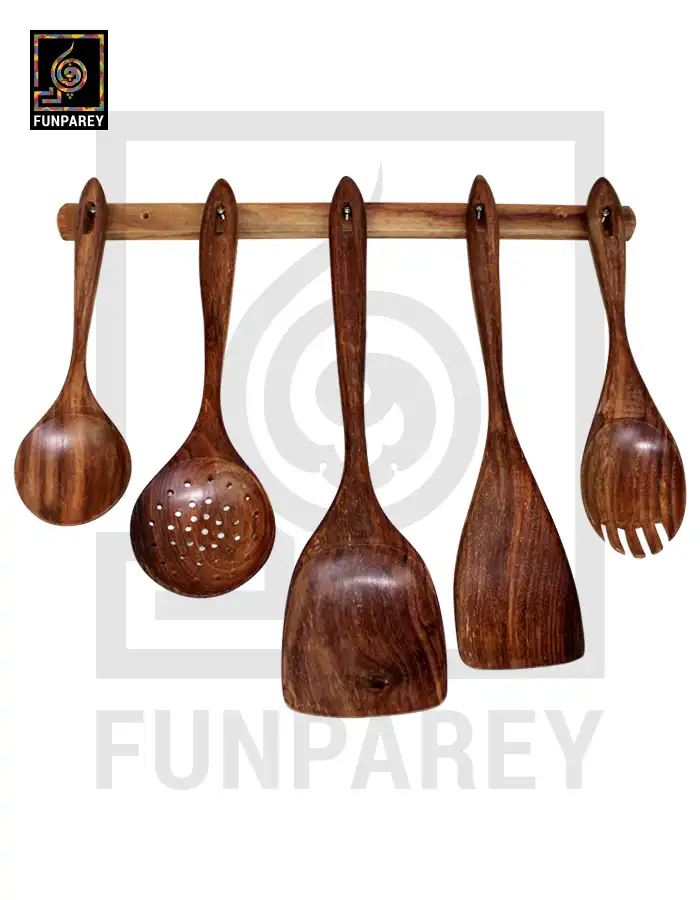 Premium Wooden Spoon Set for Kitchen Use
