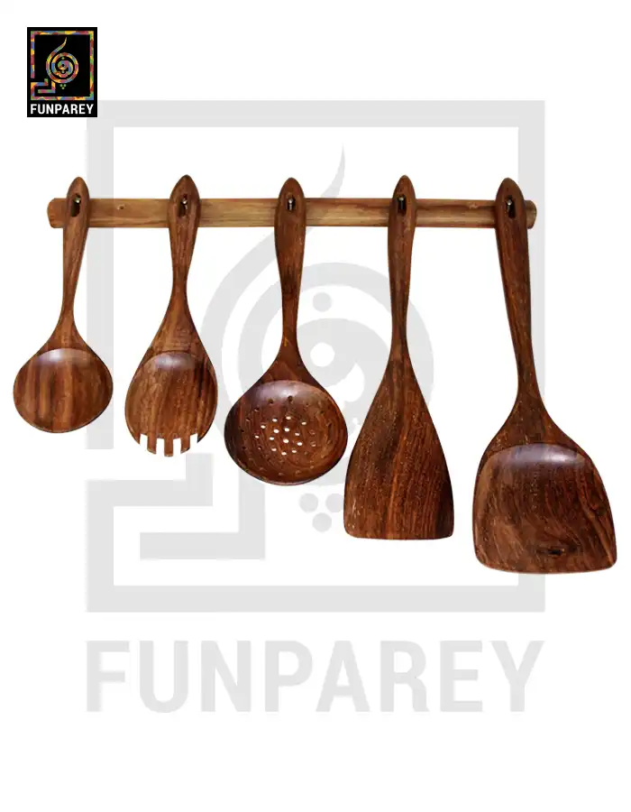 Premium Wooden Spoon Set for Kitchen Use