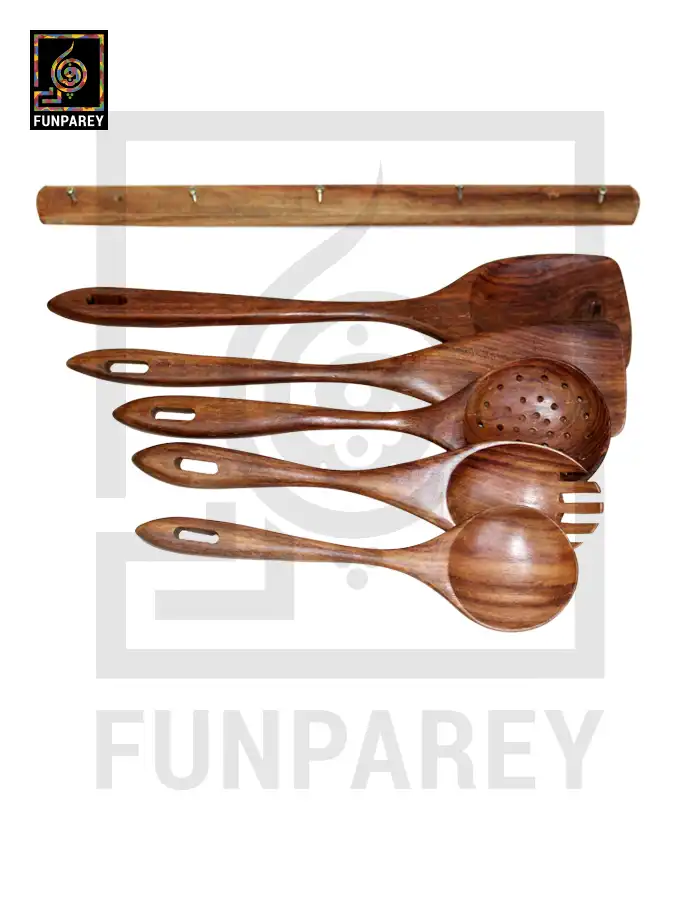 Premium Wooden Spoon Set for Kitchen Use
