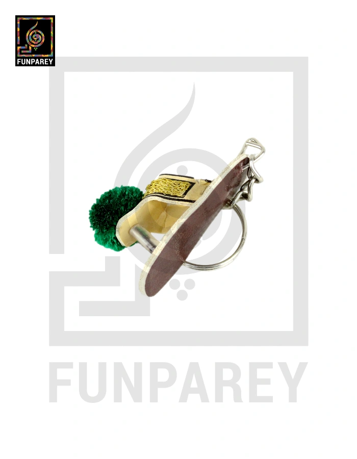 Hand Crafted Tribal Keychain with Phool Chappal
