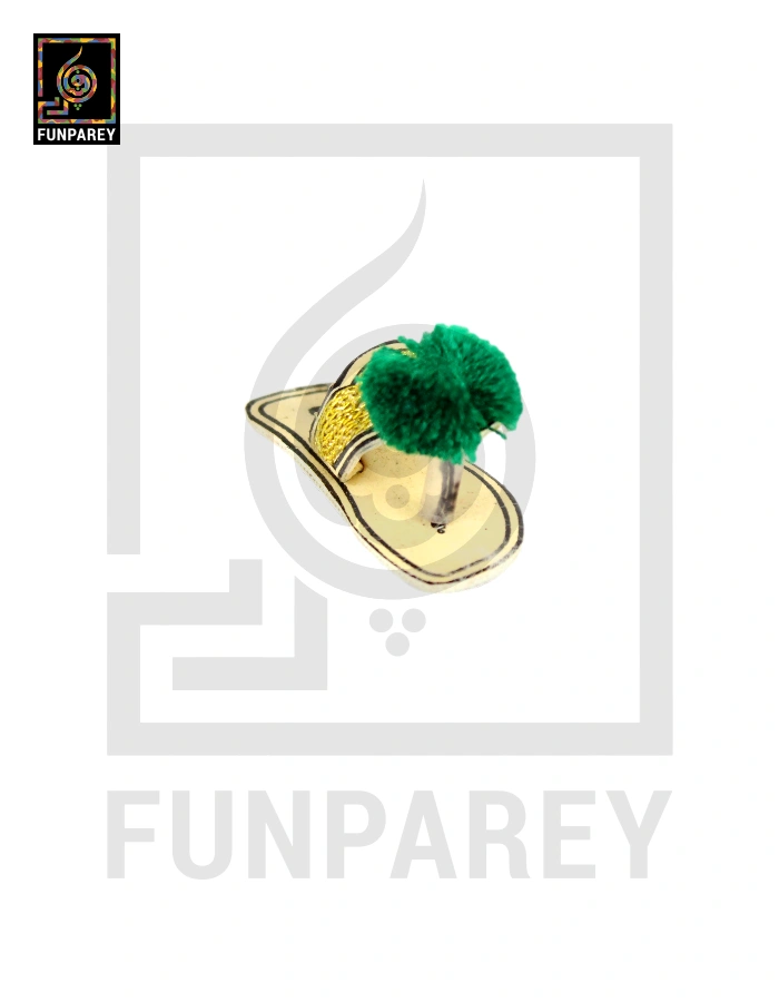 Hand Crafted Tribal Keychain with Phool Chappal