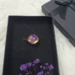 Faux Amethyst Resin Ring 02