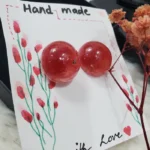 Handcrafted Cherry Bomb Resin Earrings 02