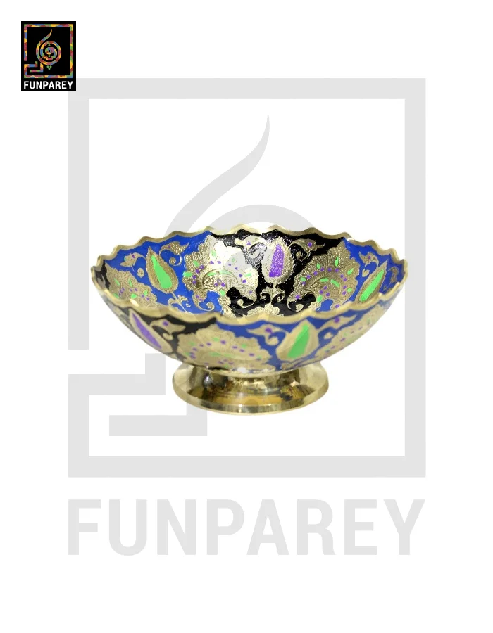 Handmade Decorative Brass Bowl 8″