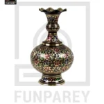 Handmade Long Throat Brass Vase 13″