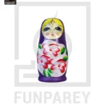 Matryoshka Russian Dolls Babushka Nesting Doll Set – Purple 5pcs (1)