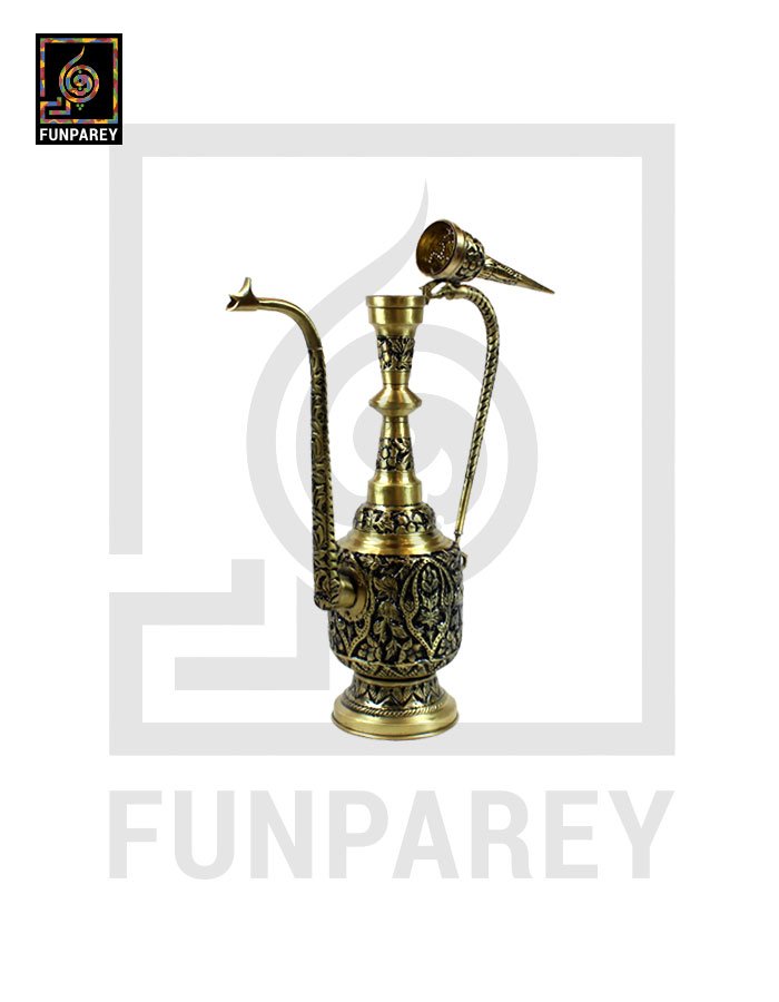 Handmade Vintage Copper Pitcher Lamp 30″ With Deco Work