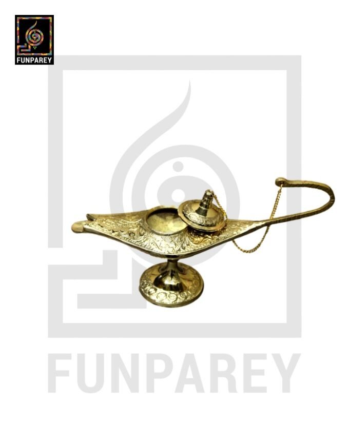 Brass Made Premium Aladdin Lamp Golden