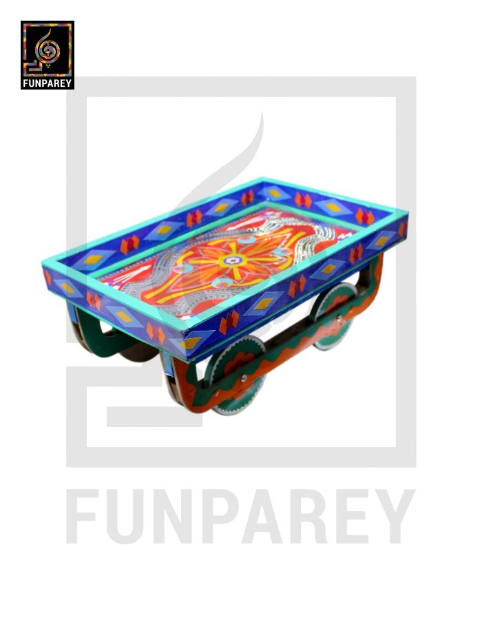 Handmade Wooden Truck Art Cart / Carriage / Rehra / Thela