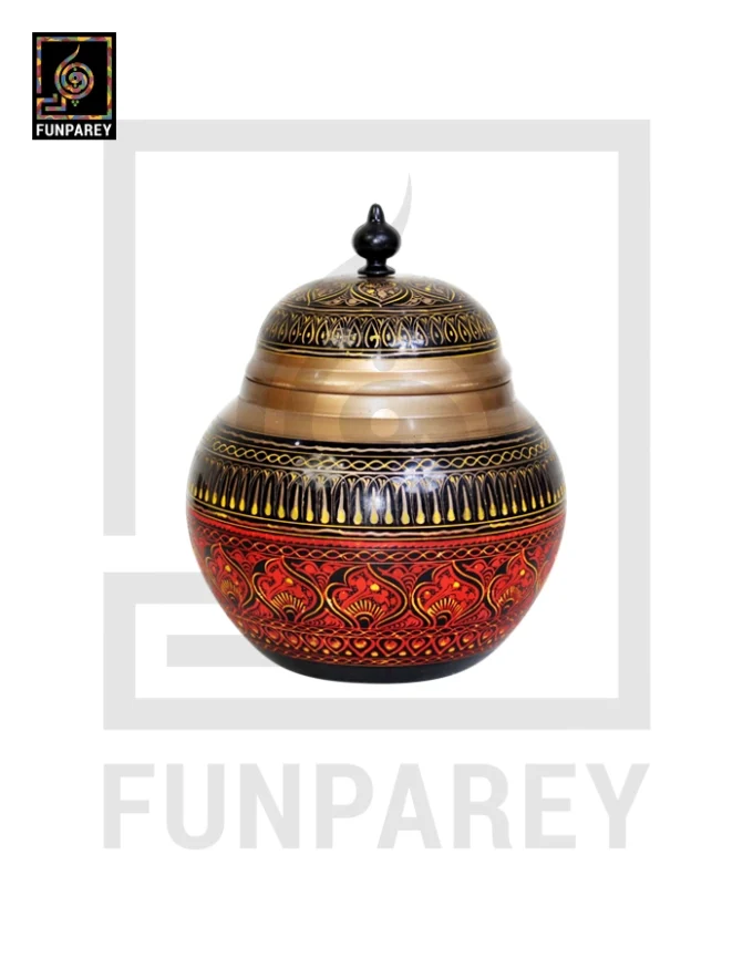 Dome Candy Jar with Nakshi Art – Atishi Gold