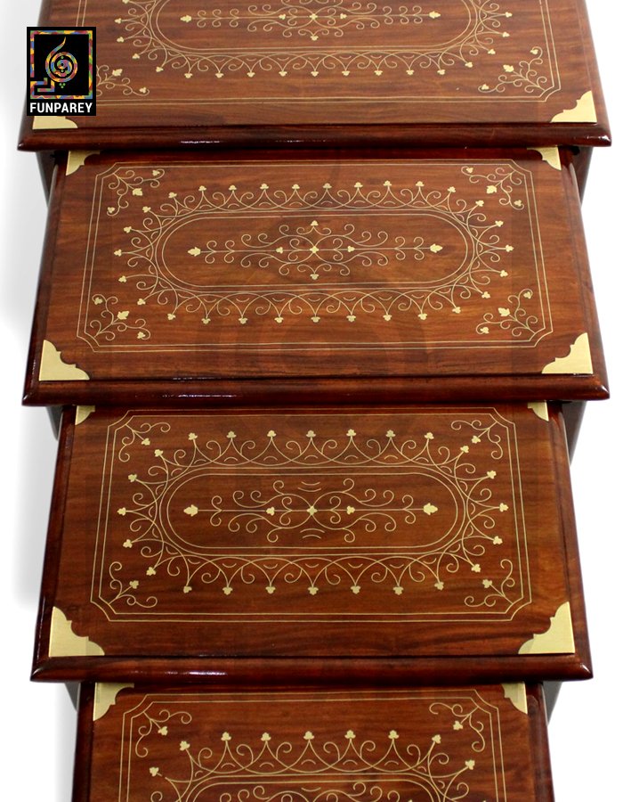 Nesting Tables With Galahad Brass Work