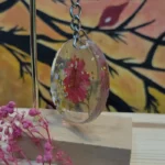 Hand Made Resin Keychain - Bloom Encased 001 (2)