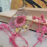 Hand Made Resin Keychain - Bloom Encased 002