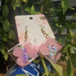 Handcrafted Epoxy Resin Earrings - Petal Pop 04