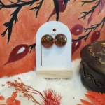 Handcrafted Resin Earrings - Bazm-e-Gulistan 001