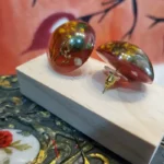 Handcrafted Resin Earrings - Bazm-e-Gulistan 006