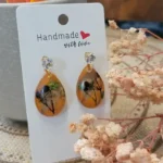 Handcrafted Resin Earrings - Botanical Rites 03
