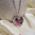 Handcrafted Resin Pendant - Flora Amoris 001