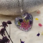Handcrafted Resin Pendant - Flora Amoris 002