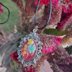 Handcrafted Resin Pendant - Flora Nest 004