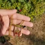 Handcrafted ResinPendant - Blush Bloom 001