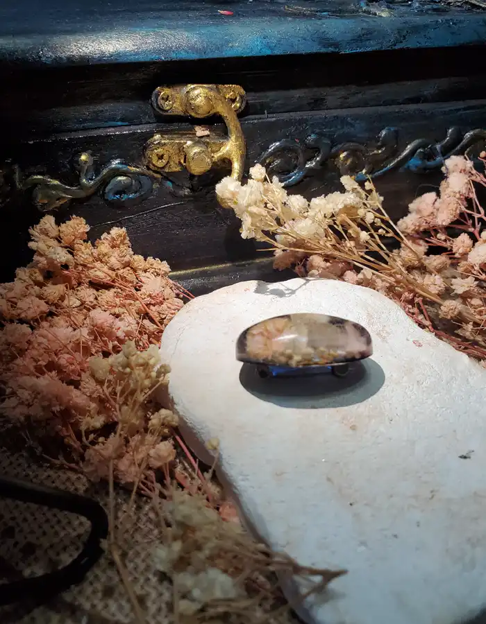 Handcrafted Scarf Pin - Whispers of Thistle