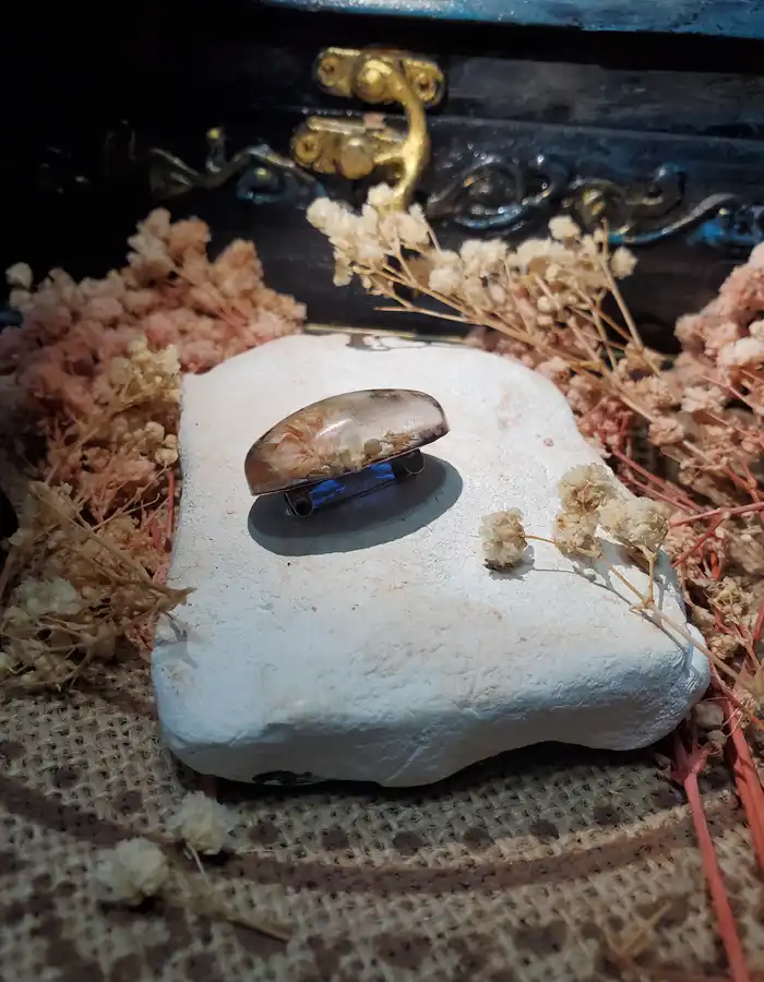 Handcrafted Scarf Pin - Whispers of Thistle