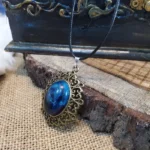 Handmade Pendant - Blue Storms 002