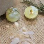 Handmade Resin Earrings - Contemplation 03