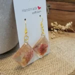 Handmade Resin Earrings - Poetic Contrast 01