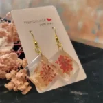 Handmade Resin Earrings - Poetic Contrast 04