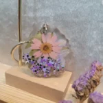Handmade Resin Made Keychain - Garden Glimmer 002
