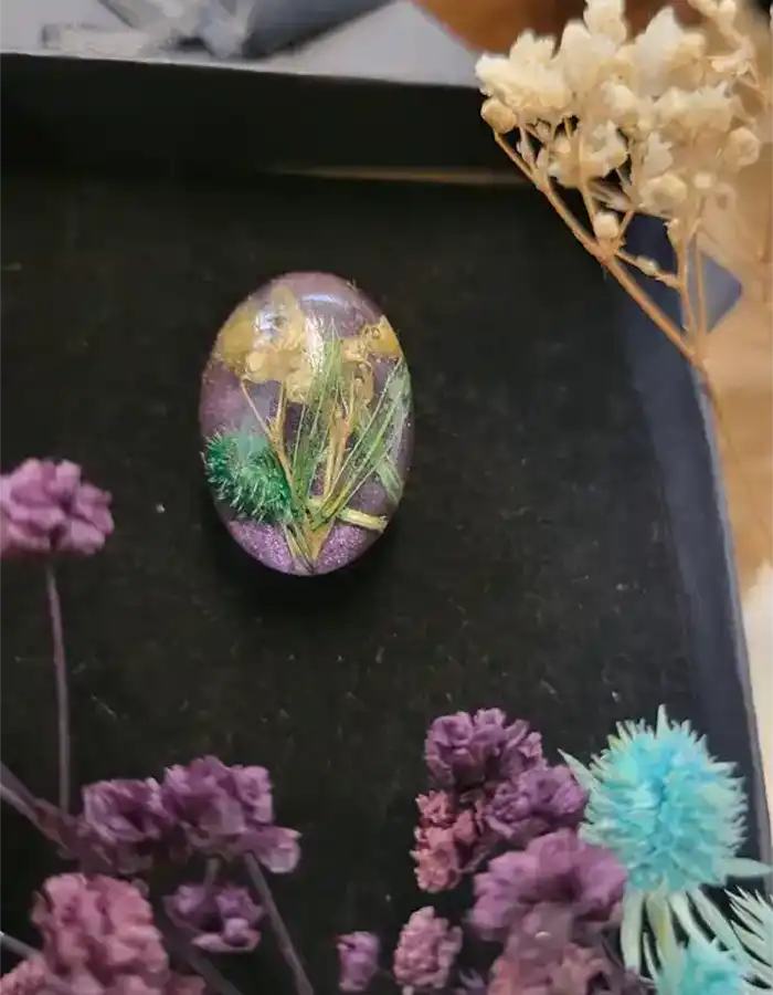 Handmade Resin Ring - Violet Hour