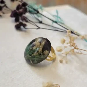 Handmade Resin Ring - Violet Hour 7x9