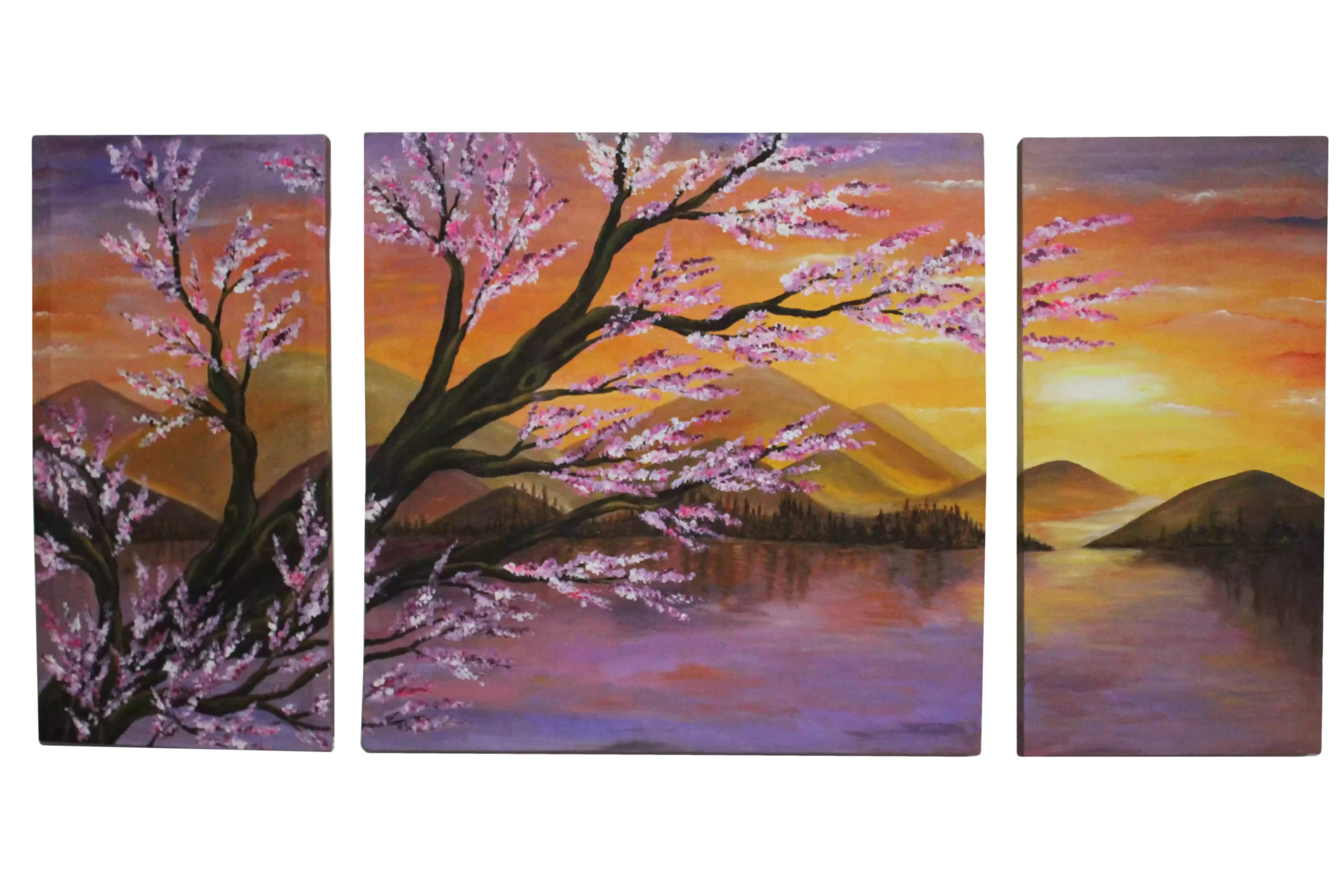 Oil Painting “Nature” – Set of 3