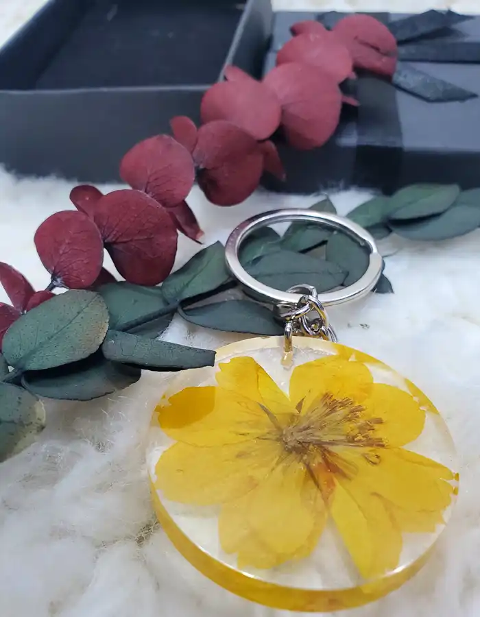 Petalwave Wildflower Keychain - Yellow
