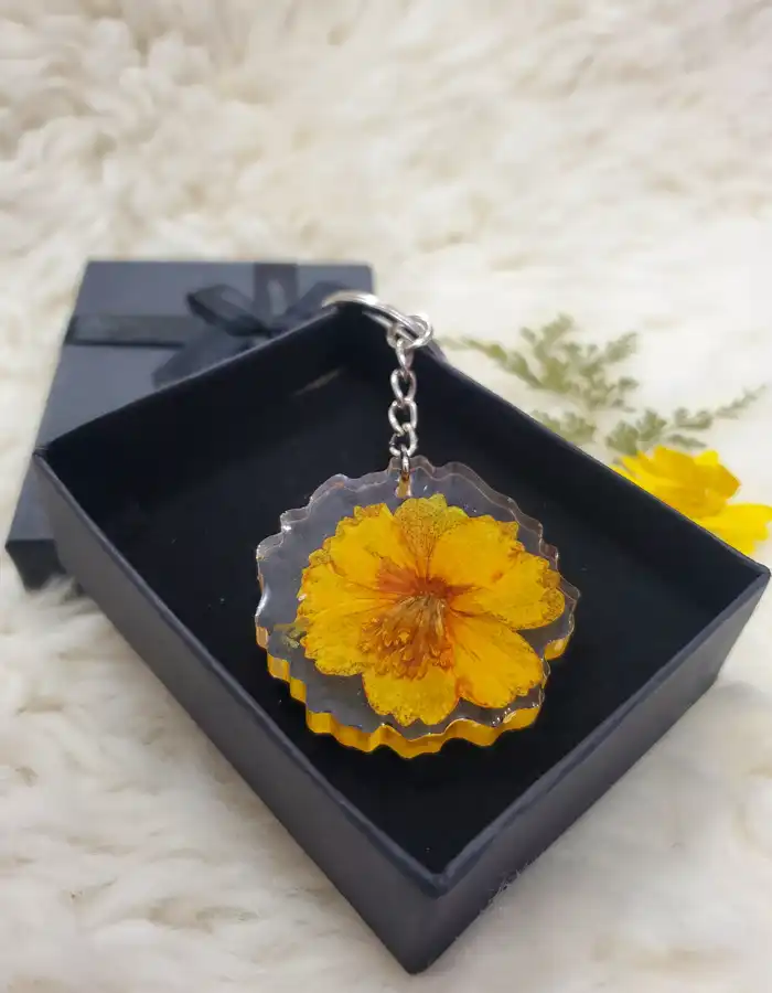 Phoolflare Wildflower Keychain - Yellow