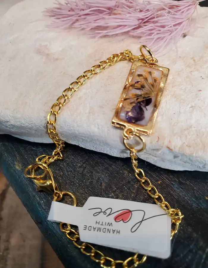 Rectangle Resin Bracelet - Fairy Nest