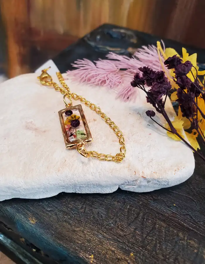 Rectangle Resin Bracelet - Song of Spring