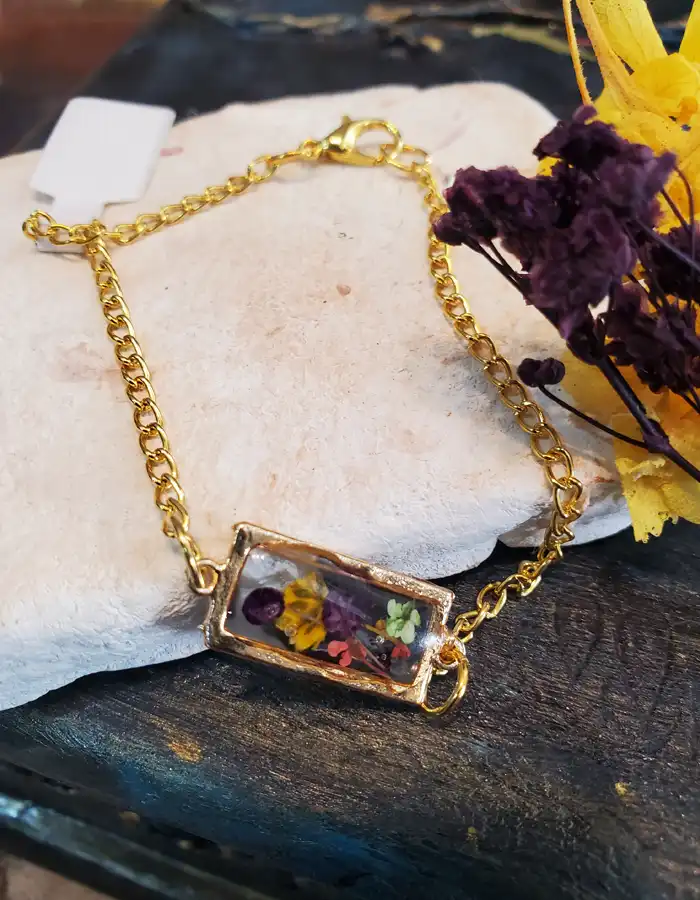 Rectangle Resin Bracelet - Song of Spring